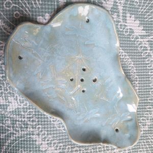 Very beautiful dish with holes for hanging